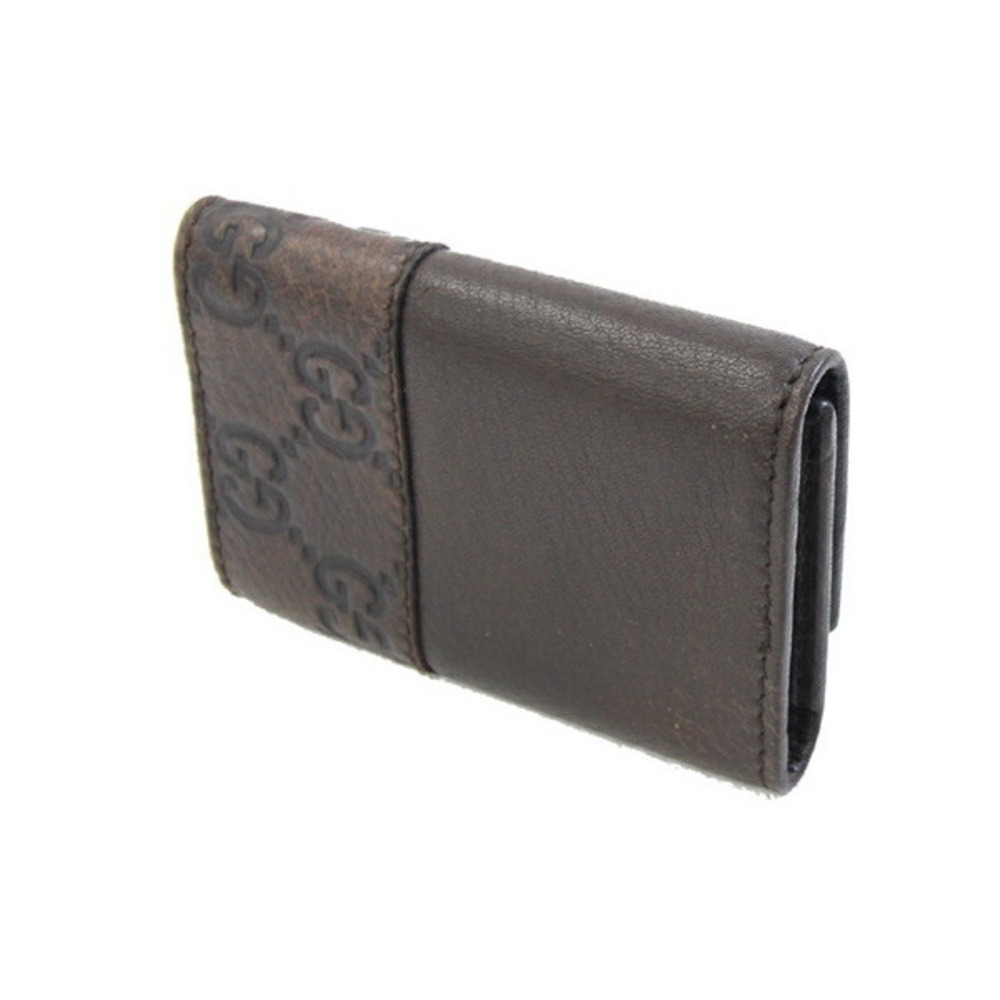 Gucci Keys Ssima Leather Black Case